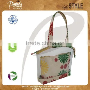 Customize See Through PVC/ PP Laminated Juco Bag With Pouch thumbnail-2