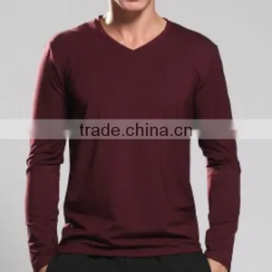 Promotional Custom Printing Unisex T Shirts/Male V Thin Mercerized Cotton Shirt Collar thumbnail-2