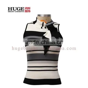 100% Silk Sleevesless Women'S V Neck Sweater Vest thumbnail-1