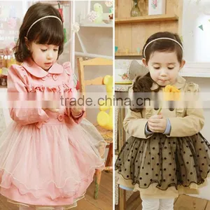 Girl Trench Coat Wind Jacket Baby Dress Kids Clothes Outwear Autumn Winter 2-7Y thumbnail-1