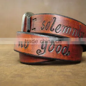 Personalized Leather Wrap Bracelet, Custom Logo Hand-stamped Leather Bracelet, Adjustable Leather Wrapped Bracelet thumbnail-1