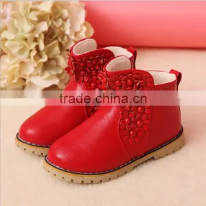 Zm40347b Flowers Design Children Warm Boots Winter Snow Shoes thumbnail-3