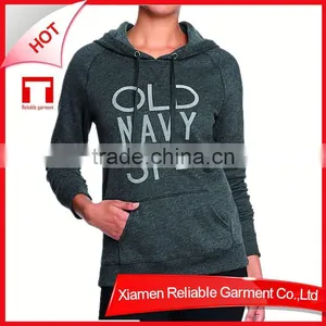Wholesale Blank Gray Dress Sports Hoodies With Zipper thumbnail-1