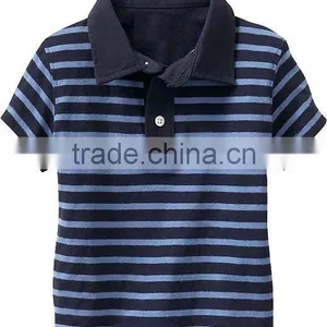 BOYS STRIPED SHORT SLEEVE POLO T SHIRT thumbnail-1