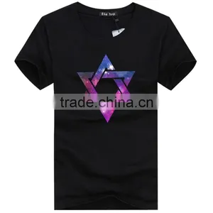 Top Quality Start Design Wholesale White 100% Cotton T Shirts For Men thumbnail-5