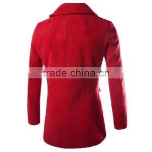 Hot Sale Good Quality Cheaper Price Boy Youth Style International Fan Woolen Long Men Winter Coat thumbnail-6
