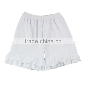 Popular Girls Cotton Ruffle Leggings Baby Girls Summer Kids Ruffle Shorts Boutique Girl Clothing thumbnail-3