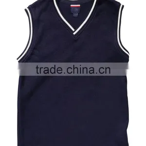 England Style V Neck Sweater Vest Unifrom Sleeveless Sweater thumbnail-2