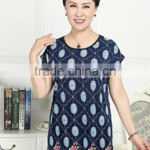 Short-sleeved T-shirt Ice Silk Cotton Explosion Clearance T Shirt Mother Installed thumbnail-1