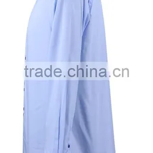 2017 New Men's Dress Shirt With High Double Button-down Collar thumbnail-3