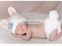Baby Handmade Knitted Rabbit Crochet Hat Photography Props thumbnail-2