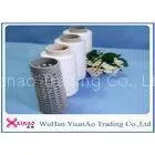 Spun Polyester 20/2 20/3 Raw White Thread , Virgin Polyester Yarn Manufacturing Process thumbnail-1