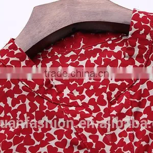 2017 New Style Office Blouses for Women Printed Long Sleeve Blouse thumbnail-4