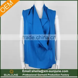 Sleeveless New Design Fashion Ladies Blouse thumbnail-1