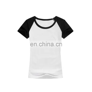 2016 Fashion Blank Woman Plain Tshirt thumbnail-1