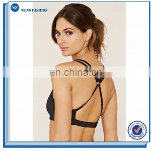 Polyester Spandex Yoga Wear Dry Fit Gym Bra Fitness Wholesale Sports Bra thumbnail-1