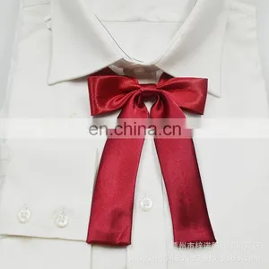 Black Silk Self Tie Bow Tie for Girls thumbnail-2