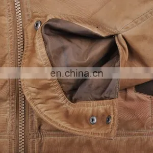 2015 Lastest Fashion High Quality Cheap Leather Jacket China thumbnail-5