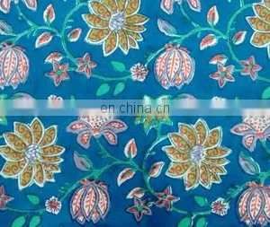 Wholesale African Prints Block Prints Textile Cotton Jaipuri Handmade Fabric / Fabric / 100% Cotton Fabric thumbnail-2