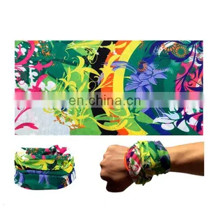 Elastic Seamless Tube Knit Headband Bandana Custom thumbnail-1
