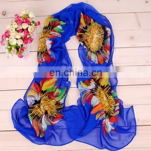 Fancy Fashional Polyester Chiffon Printed Scarf thumbnail-2