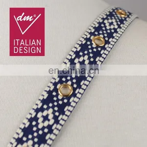 Wholesale Polyester Jacquard Ethnic Eyelet Ribbon Trim thumbnail-1