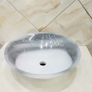 China White Marble Sinks,China White Marble Round Sinks, Marble Basins thumbnail-1