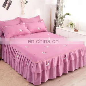 Cheap Price 5 Star Hotel Bed Skirt King Bed Skirt Skirt Bed Sheets thumbnail-3
