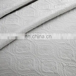 Wholesale Soft Summer Super King Size White Comforter 100% Polyester Woven Quilt Bedspread Set thumbnail-6