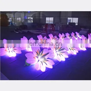 Colorful LED Inflatable Flower Chain Wedding Flower Stage Decoration For Sale thumbnail-5
