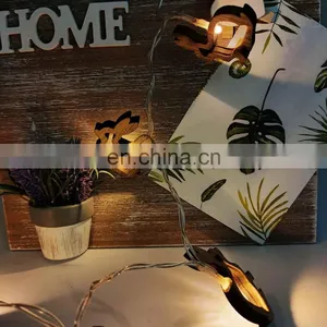 Fairy Wooden Rabbit LED String Light Easter Party Decoration Light thumbnail-6