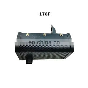 Muffler/Silencer/Exhaust Pipe Assy for 178F Air Cooled Diesel Engine Generator thumbnail-1