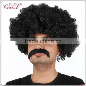 Cheap Black Short Afro Wigs Men thumbnail-1