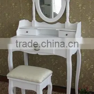 Wooden Mail Order Packaging Furniture Dressing Table and Stool thumbnail-2