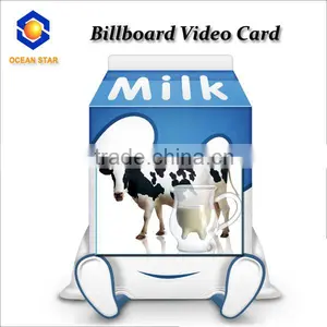 2015 Factory Supply Top Quality Customized Promotional 2.4" 3.5" 4.3" 5" 7" 9" 10.1" Video Greeting Brochure thumbnail-1