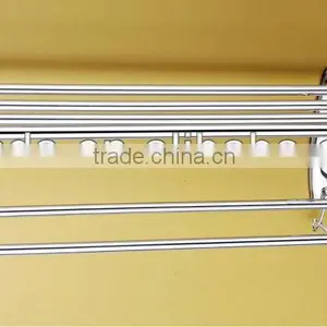 Wesda Bathroom Hardware Set Metal Bathroom Hotel Towel Shelf A081 thumbnail-6