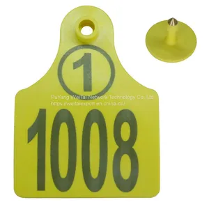 Custom Rfid TPU Livestock 134.2KHZ Sheep Ear Tag EM4305 Round 30mm Electronic Animal Ear Tags Cattle thumbnail-5