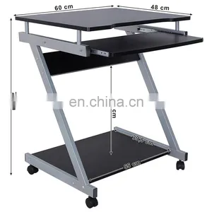 Home Office Furniture Stainless Steel Computer Desk Table Executive Modern Computer Office Desks With Drawer thumbnail-4