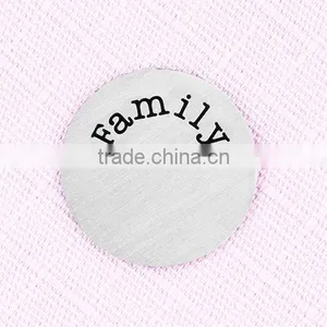 Blank Plates (for Engraving) That Fit in Floating Locket Pendants Round 30mm thumbnail-2