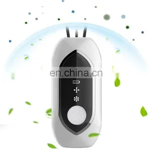 Oem Personal Portable Rechargeable Wearable Negative Ion Generator Necklace Air Purifier Device Pendant Wearable Electric Mini thumbnail-1