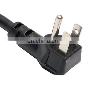 USA Power Plug DJ007E 2 Pole 3 Wire Grounded Angle Plug NEMA 5-15 AC Power Cords Plug thumbnail-1