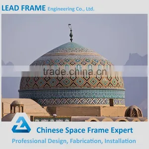 Coloured Decorative Anti Rust Steel Structure Mosque Dome thumbnail-4