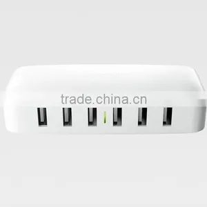 6 Port USB Charging Station Multi-Port USB Charger Desktop Hub for IPhone 6s thumbnail-2