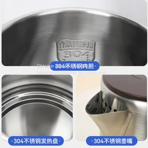 Double Layer Anti Scald 2.0L Large Capacity Electric Kettle for Household Use 304 Stainless Steel Automatic Power off Kettle（Wechat:13510231336） thumbnail-2