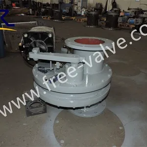 Pneumatic Tungsten Carbide Rotary Double Disc Gate Valve FRXZ644Y thumbnail-1