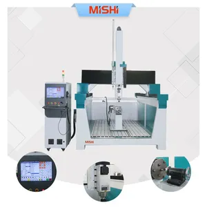 Big Size High Z 4 Axis 5 Axis CNC Router 180 Swing Degree Rotate Head Making Foam Wood Sculpture thumbnail-1