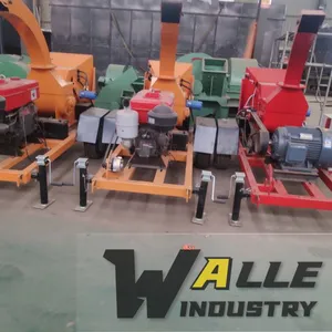 Electric Driven Tree Branch Crusher, Durable Cutting Blades, Process Orchard Twigs, Pruned Branches, Small Logs, Bush Waste for Biomass Industry thumbnail-4