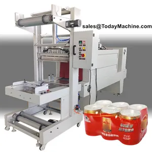 Automatic Plastic PE Film Side Flow Sleeve Shrink Wrapping Machine for Boxes Bottles thumbnail-4