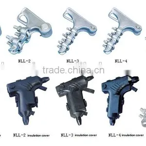 NLL Series Aluminium Alloy Wedge Type Strain Clamp and Insulation Cover thumbnail-1
