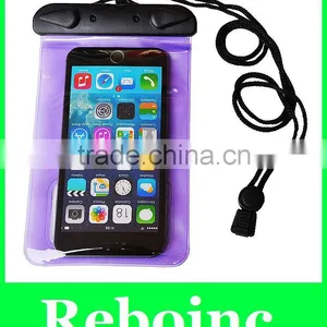 New Fashion Shining Drift Sand Star Dry Bag Waterproof Phone Bag Case for Iphone 6 Plus Purple Blue thumbnail-1